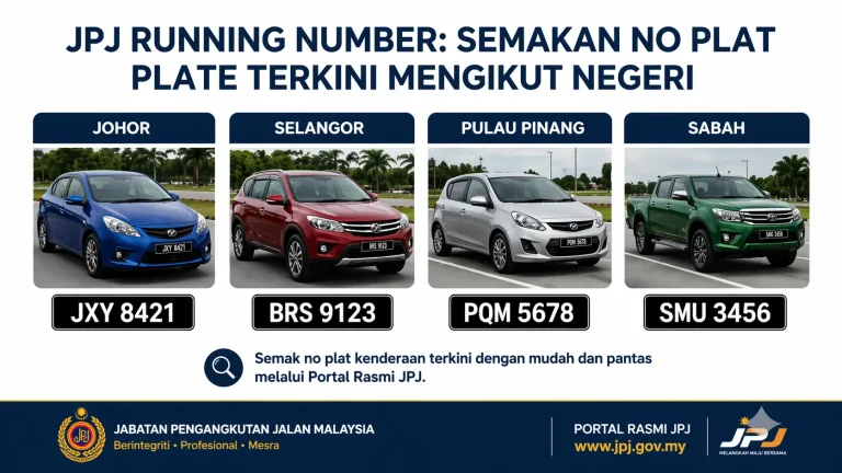 JPJ Running Number Plates